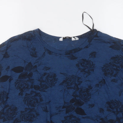 Womens UK Size 10 New Look Blue Vest Jumper