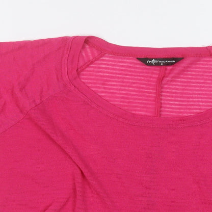 internacionate Womens Pink Round Neck  Polyester Pullover Jumper Size 8