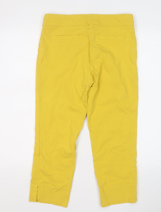 Jasmine & Juliana Womens Yellow  Nylon Trousers  Size 10 L20 in Regular