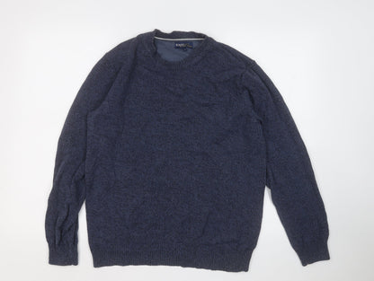 Womens UK Size M Easy Blue Pullover Jumper