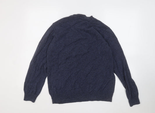 Womens UK Size M Easy Blue Pullover Jumper