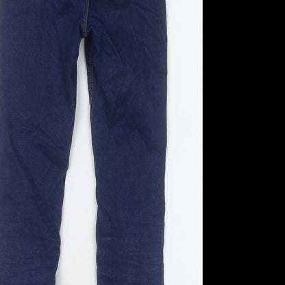 ASOS Womens Blue  Cotton Skinny Jeans Size 26 in L32 in Regular