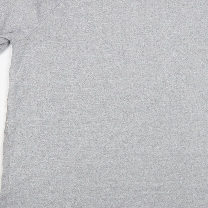 F&F Womens Grey Boat Neck Animal Print Polyester Pullover Jumper Size 10