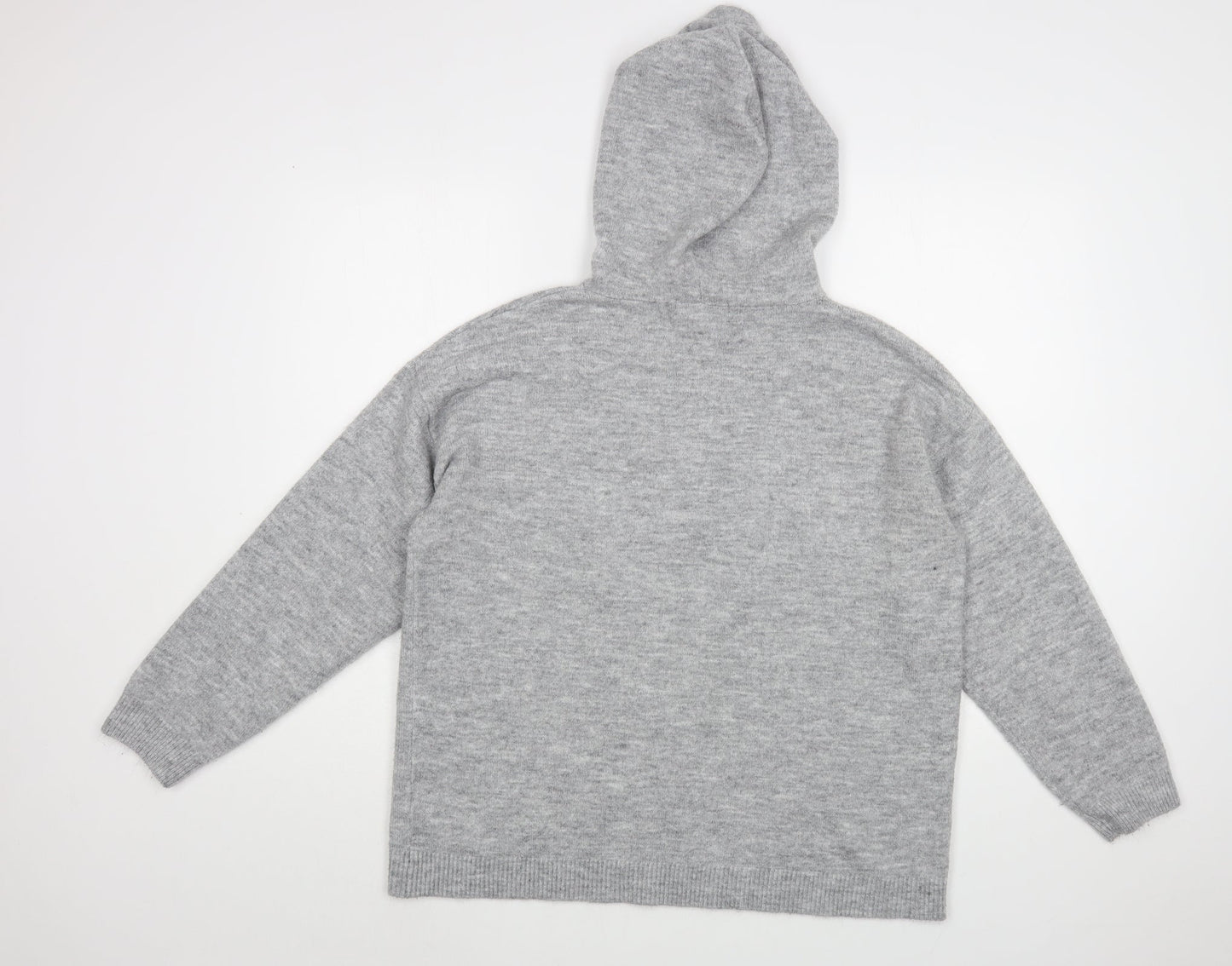 Womens UK Size M Dunnes Stores Grey Pullover Hoodie