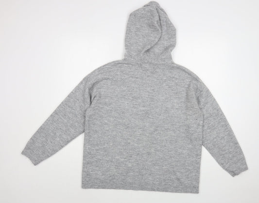 Womens UK Size M Dunnes Stores Grey Pullover Hoodie
