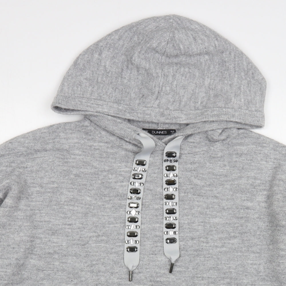 Womens UK Size M Dunnes Stores Grey Pullover Hoodie