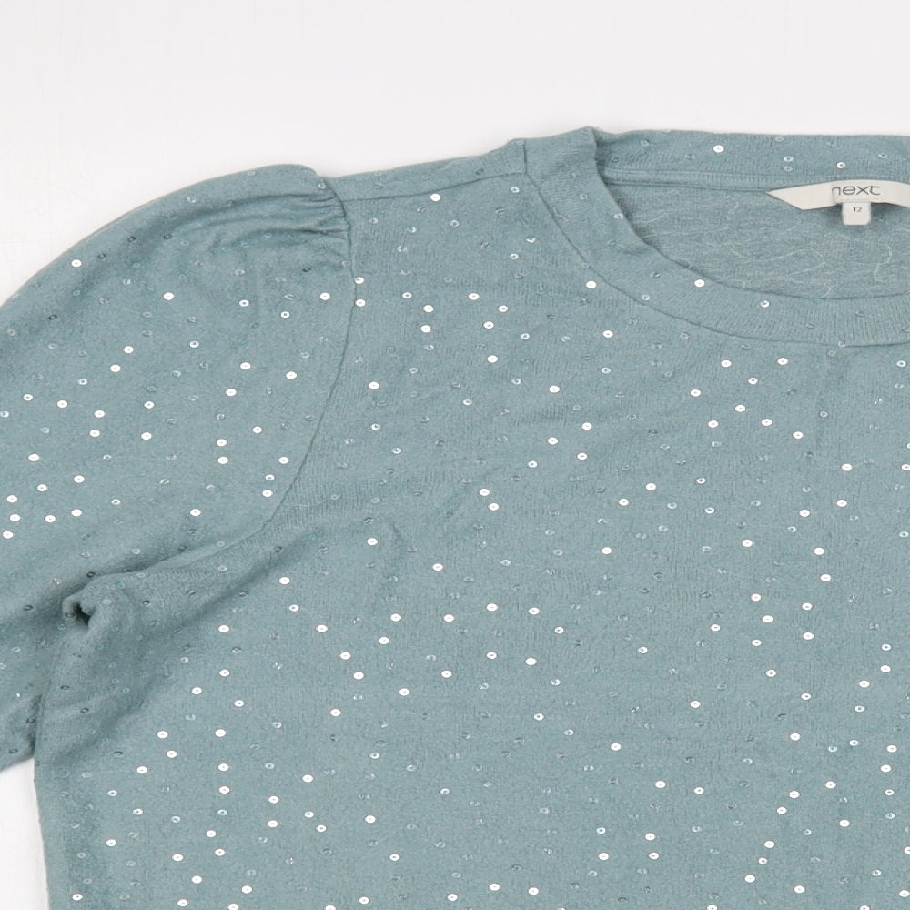 Womens UK Size 12 NEXT Green Pullover Sweatshirt