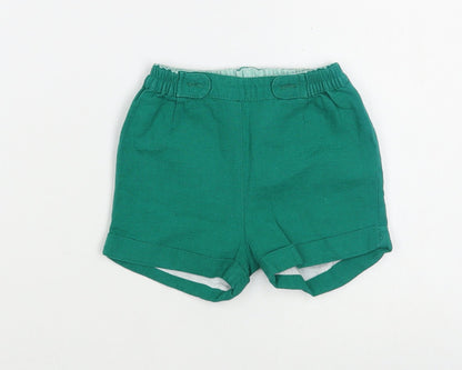 Mayoral Baby Green  Cotton Cropped Trousers Size 6-9 Months