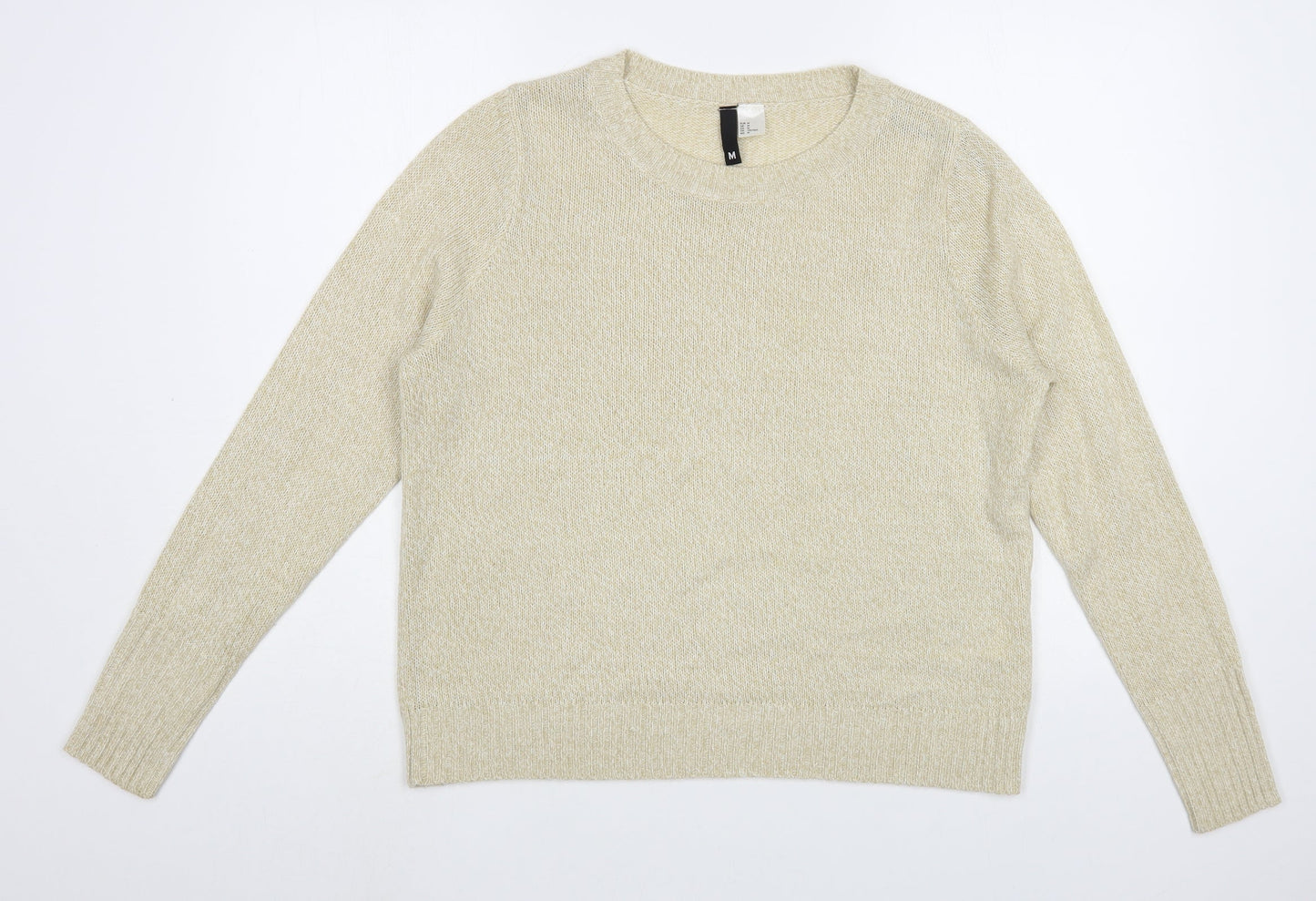 Womens UK Size M H&M Beige Pullover Jumper