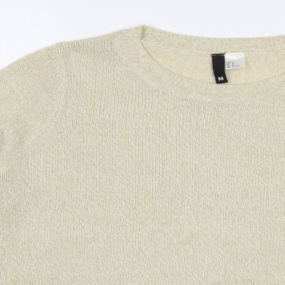 Womens UK Size M H&M Beige Pullover Jumper