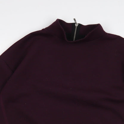 Womens UK Size 12 NEXT Purple Tunic Sweatshirt