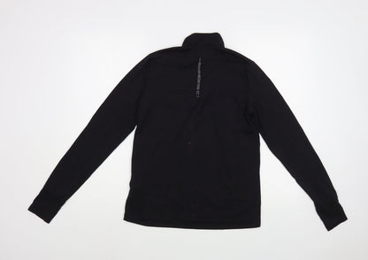 Crivit Womens Black  Polyester Pullover Sweatshirt Size 12  Zip