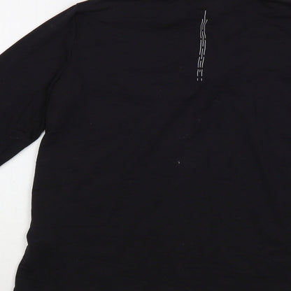Crivit Womens Black  Polyester Pullover Sweatshirt Size 12  Zip