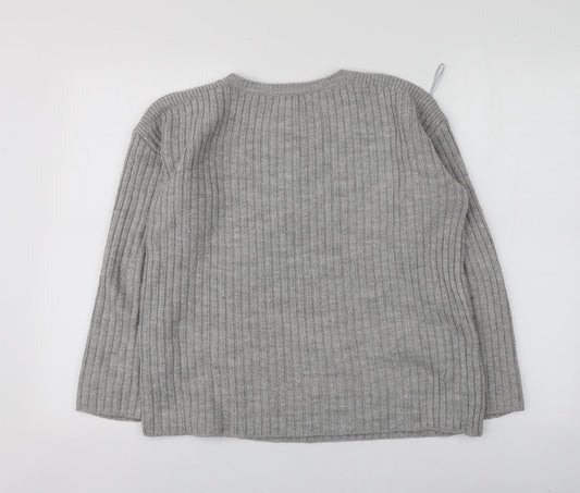 Womens UK Size 10 Dorothy Perkins Grey Pullover Jumper