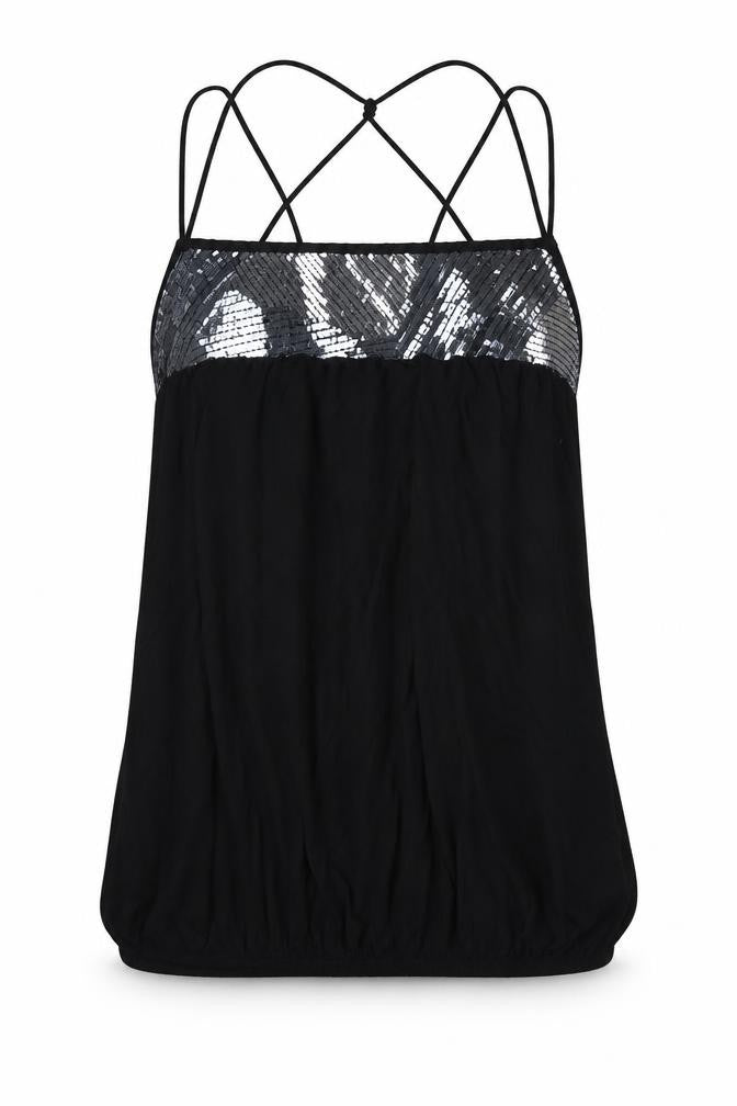 Womens UK Size 12 River Island Black Basic T-Shirt