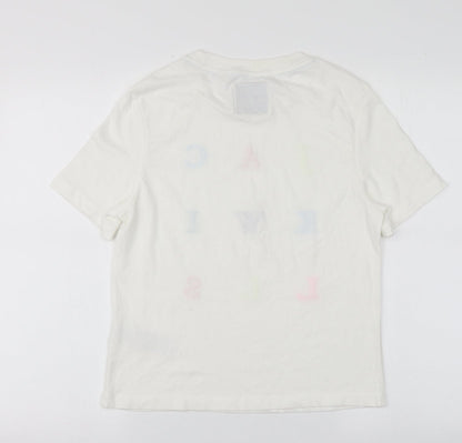 Womens UK Size 8 Jack Wills White Basic T-Shirt