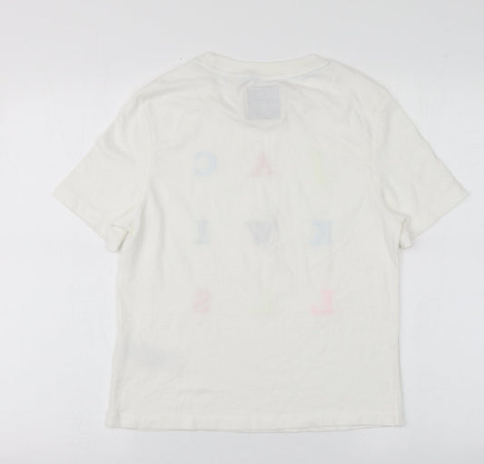 Womens UK Size 8 Jack Wills White Basic T-Shirt