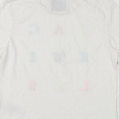 Womens UK Size 8 Jack Wills White Basic T-Shirt
