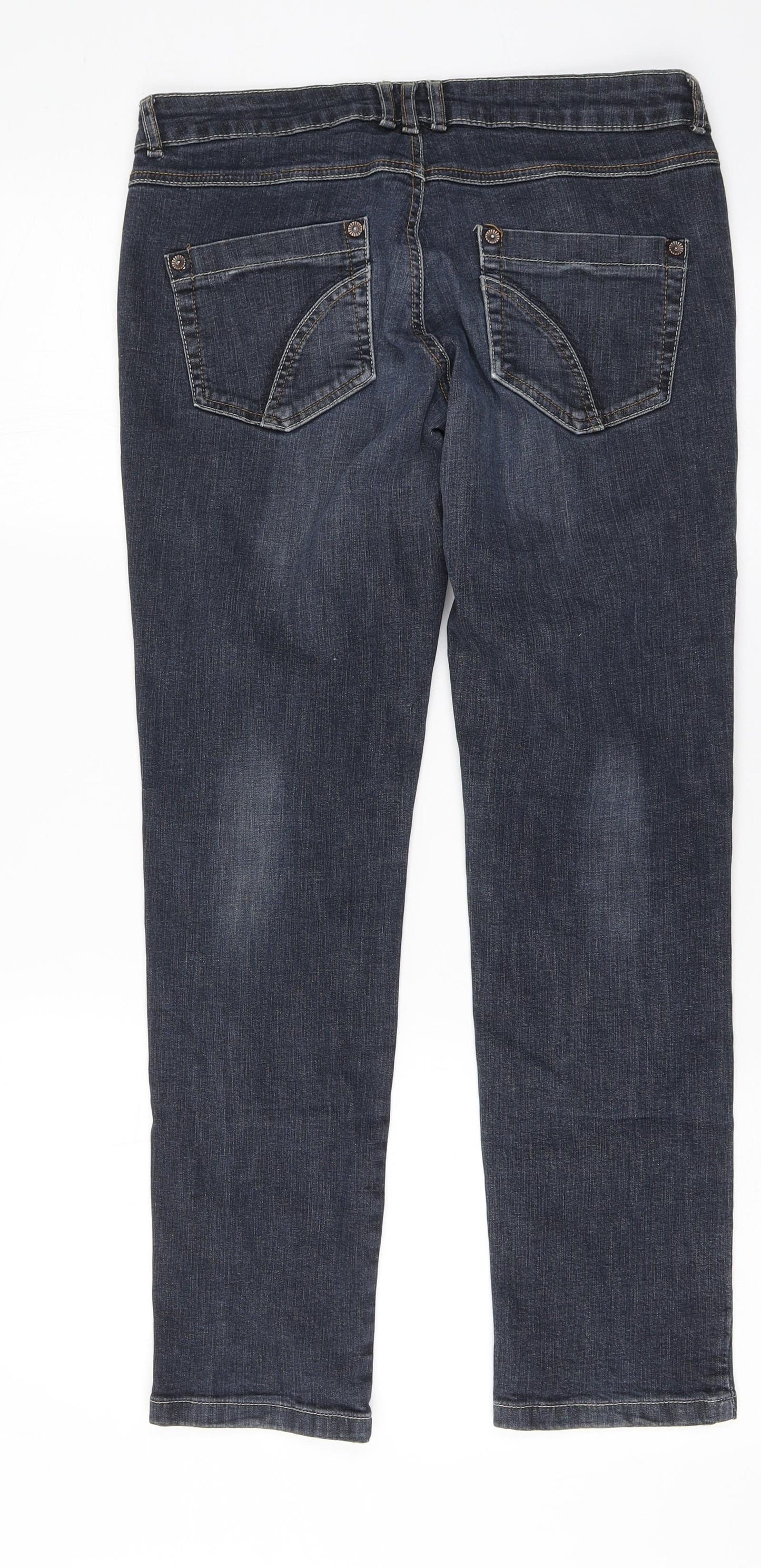 Famer Womens Blue  Cotton Straight Jeans Size 29 in L28 in Regular