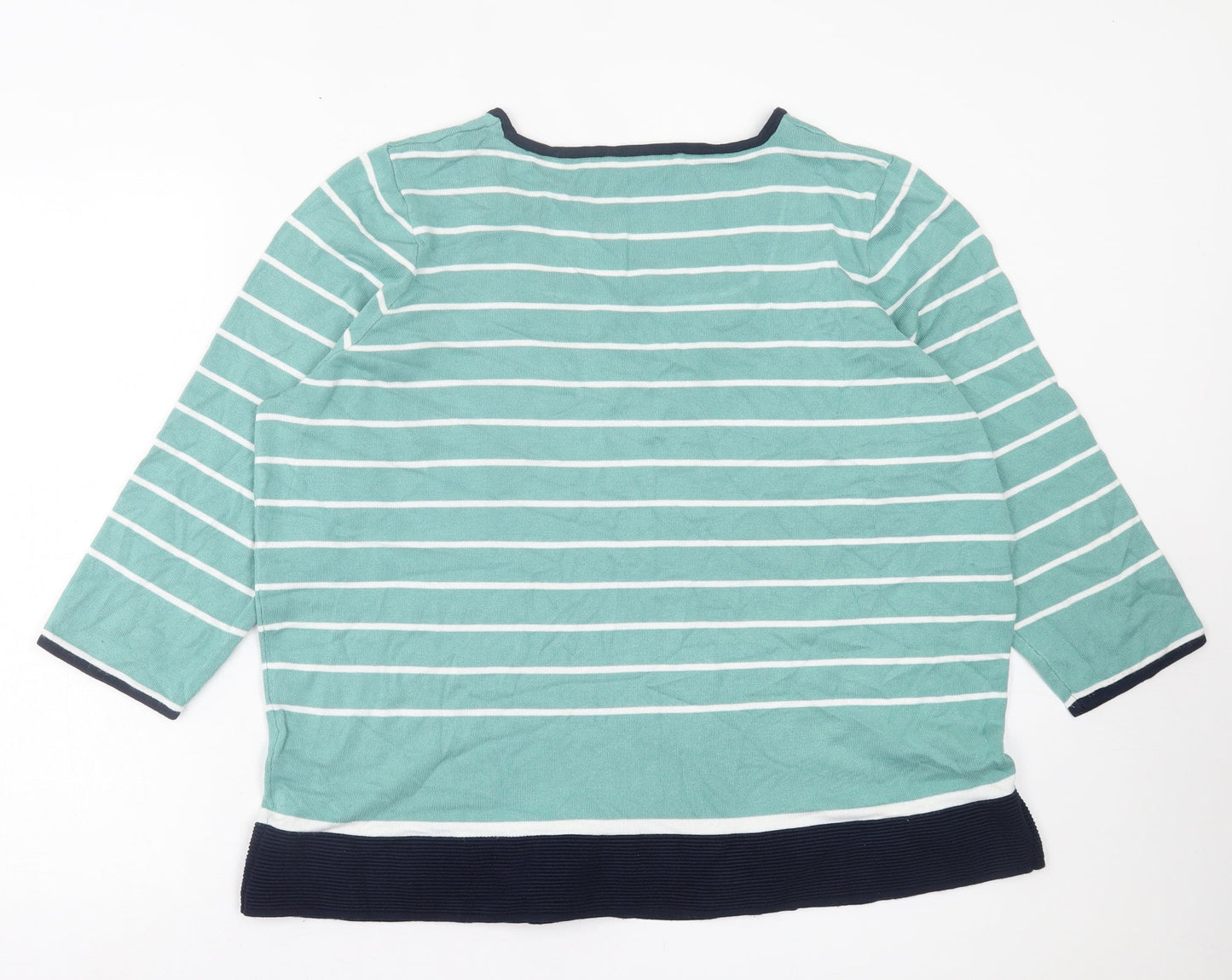 Womens UK Size 20 bonmarch Green Pullover Jumper