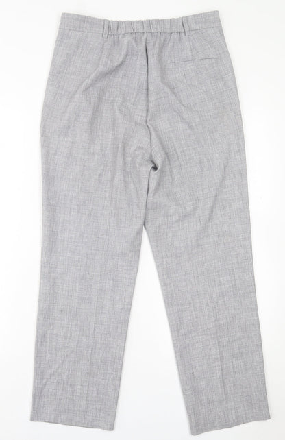 Womens UK Size 12 Marks and Spencer Regular Fit  Grey Trousers