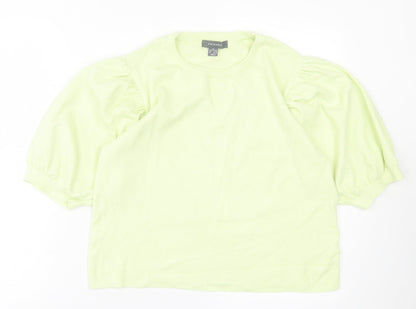 Primark Womens Green Crew Neck Polyester Pullover Jumper Size XL
