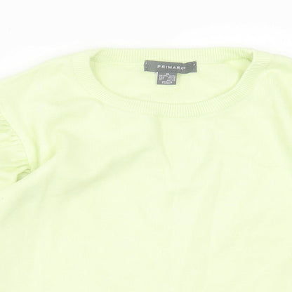 Primark Womens Green Crew Neck Polyester Pullover Jumper Size XL