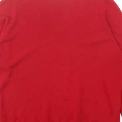 Womens UK Size 14 Marks and Spencer Red Pullover Jumper
