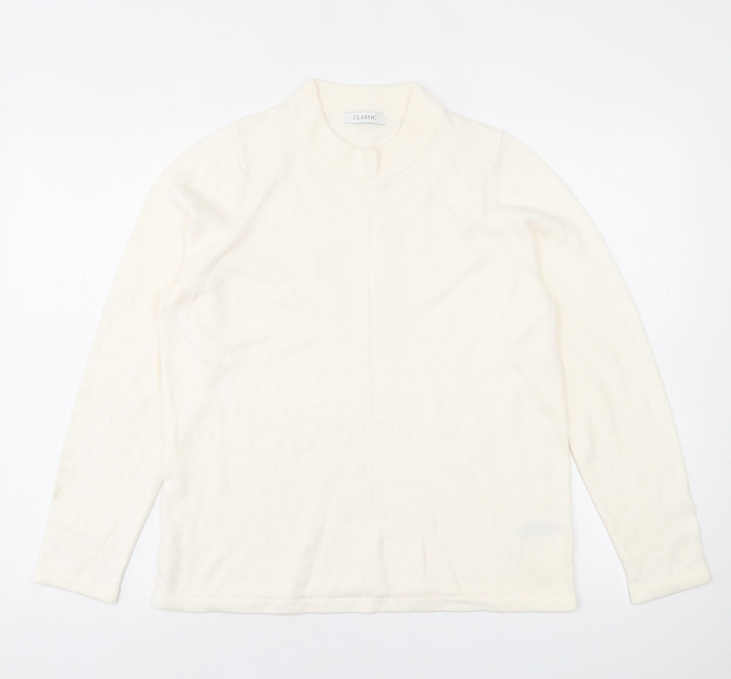 Womens UK Size 14 Marks and Spencer Ivory Pullover Jumper