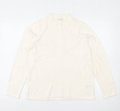 Womens UK Size 14 Marks and Spencer Ivory Pullover Jumper
