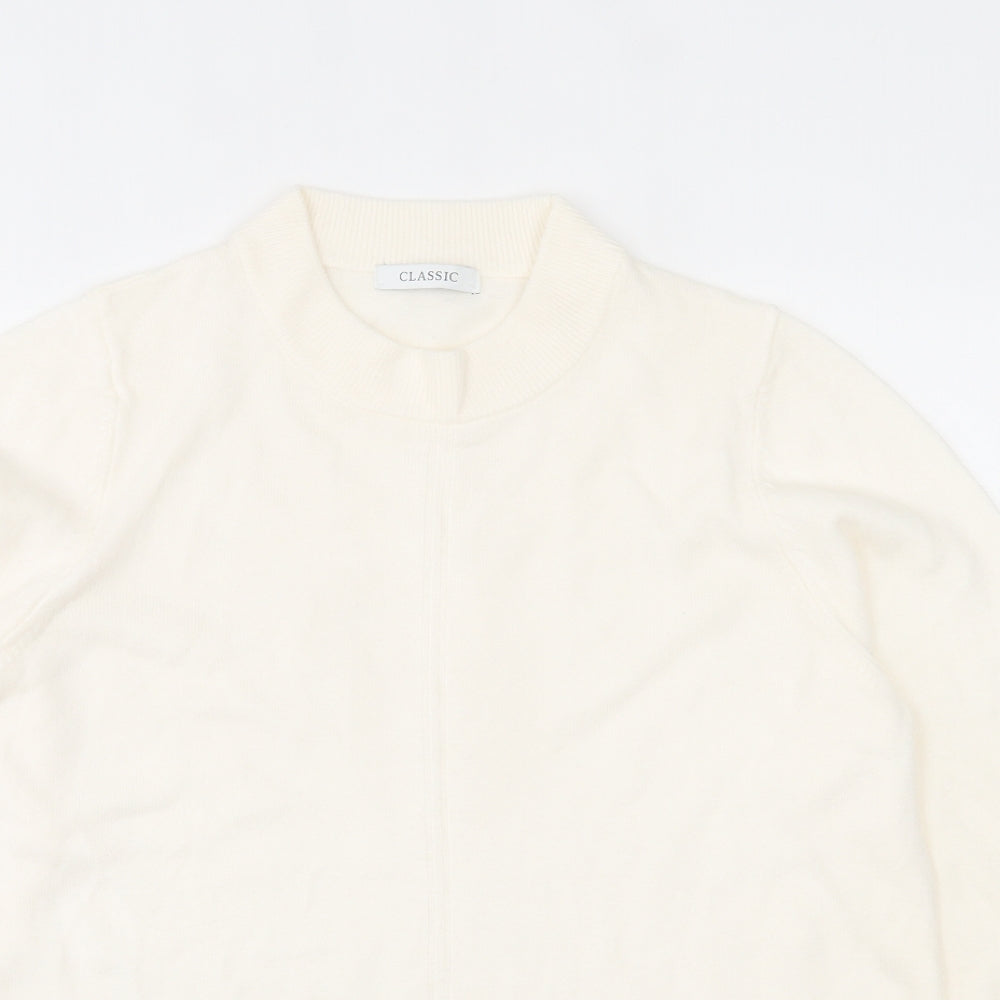 Womens UK Size 14 Marks and Spencer Ivory Pullover Jumper