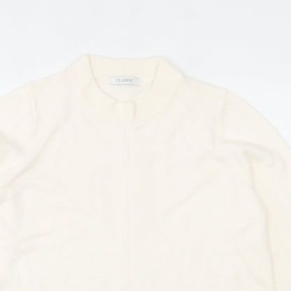 Womens UK Size 14 Marks and Spencer Ivory Pullover Jumper