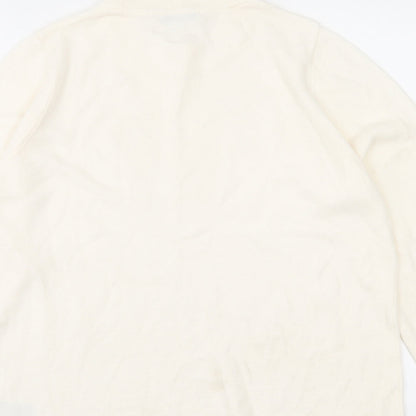Womens UK Size 14 Marks and Spencer Ivory Pullover Jumper
