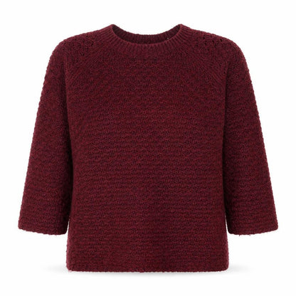 New Look Womens Purple Crew Neck Acrylic Pullover Jumper Size M