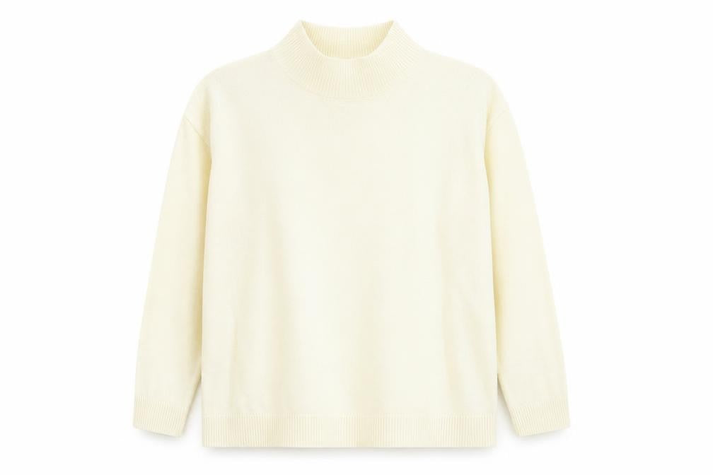 Womens UK Size 14 Damart Ivory Pullover Jumper