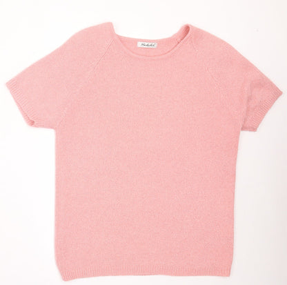 Womens UK Size 10 Berkertex Pink Basic T-Shirt