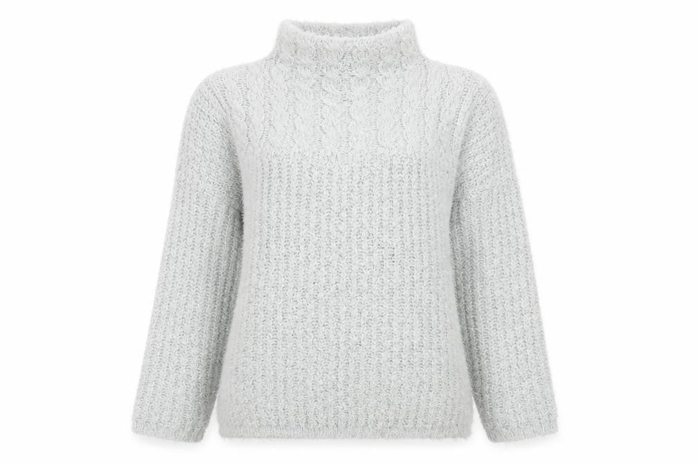 Womens UK Size M B.You Grey Pullover Jumper
