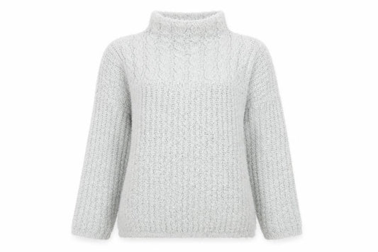 Womens UK Size M B.You Grey Pullover Jumper
