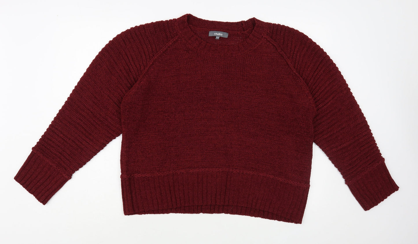 Womens UK Size 16 Studio Red Pullover Jumper