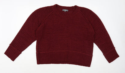 Womens UK Size 16 Studio Red Pullover Jumper