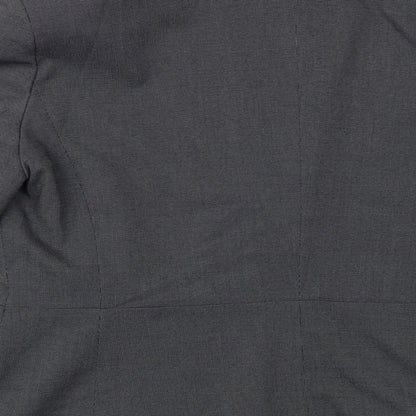 Icona Womens Grey Jacket Blazer Size 12 Button