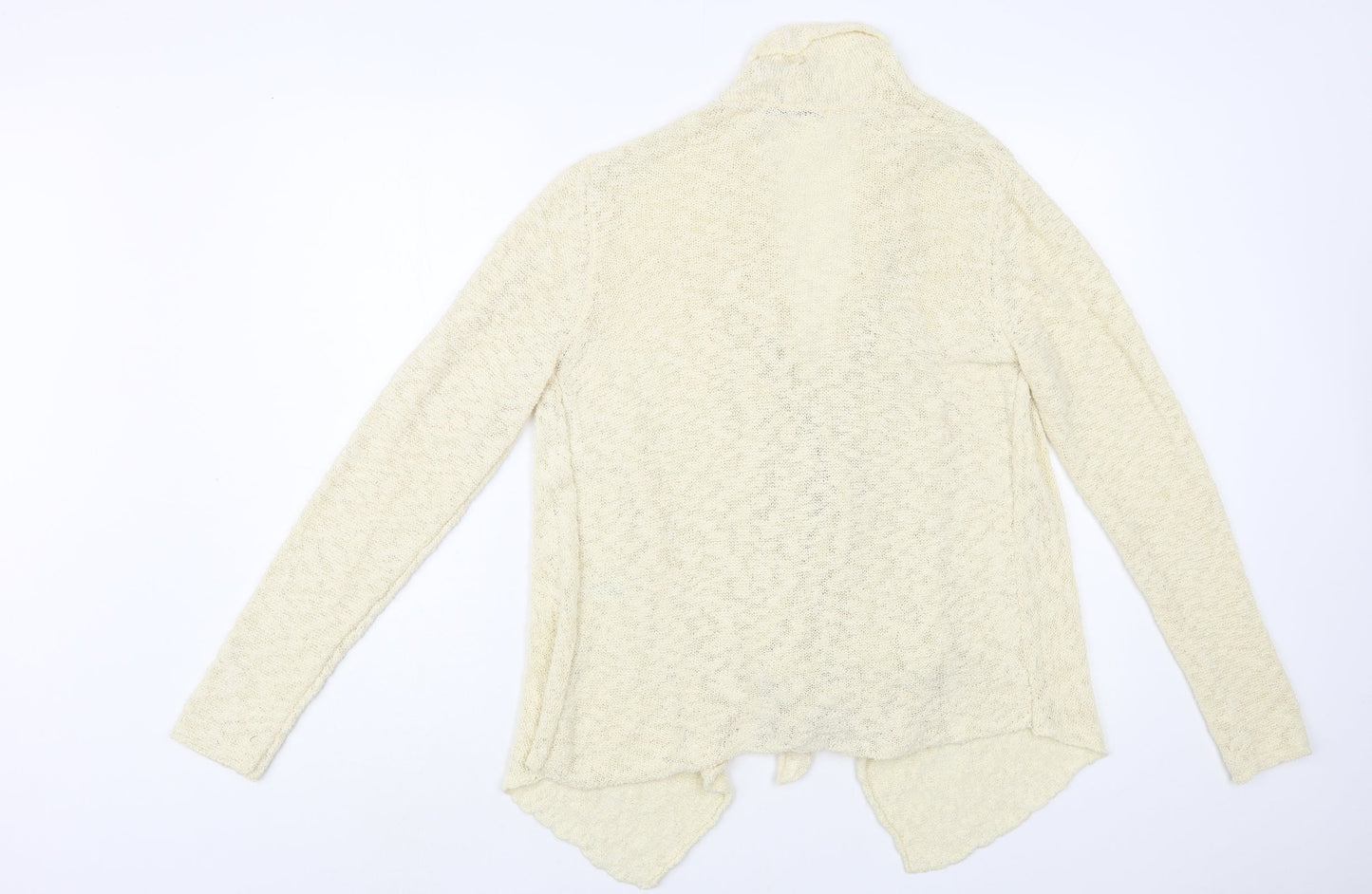 George Womens Ivory V-Neck Cotton Cardigan Jumper Size 10