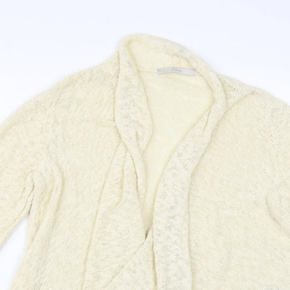 George Womens Ivory V-Neck Cotton Cardigan Jumper Size 10