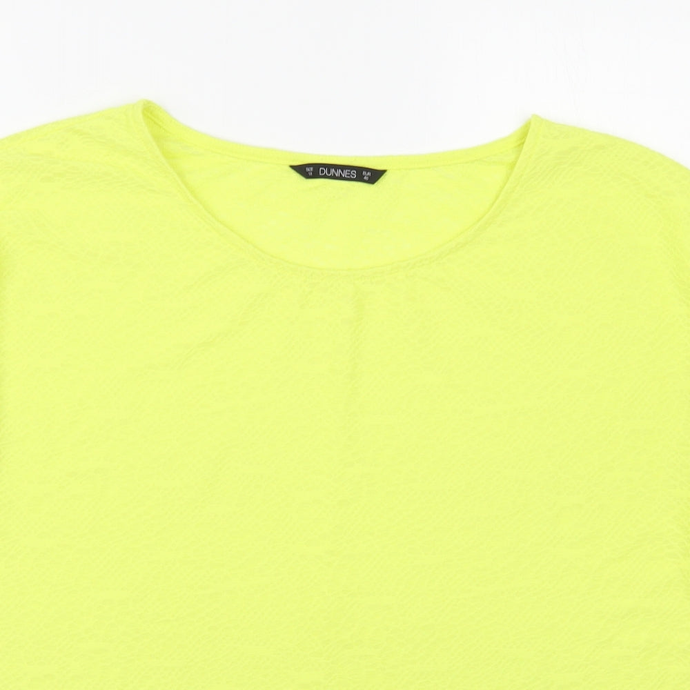 Womens UK Size 18 Dunnes Stores Yellow Basic Blouse