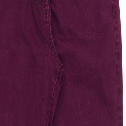 Womens UK Size 10 Marks and Spencer Regular Fit Skinny Purple Jeans