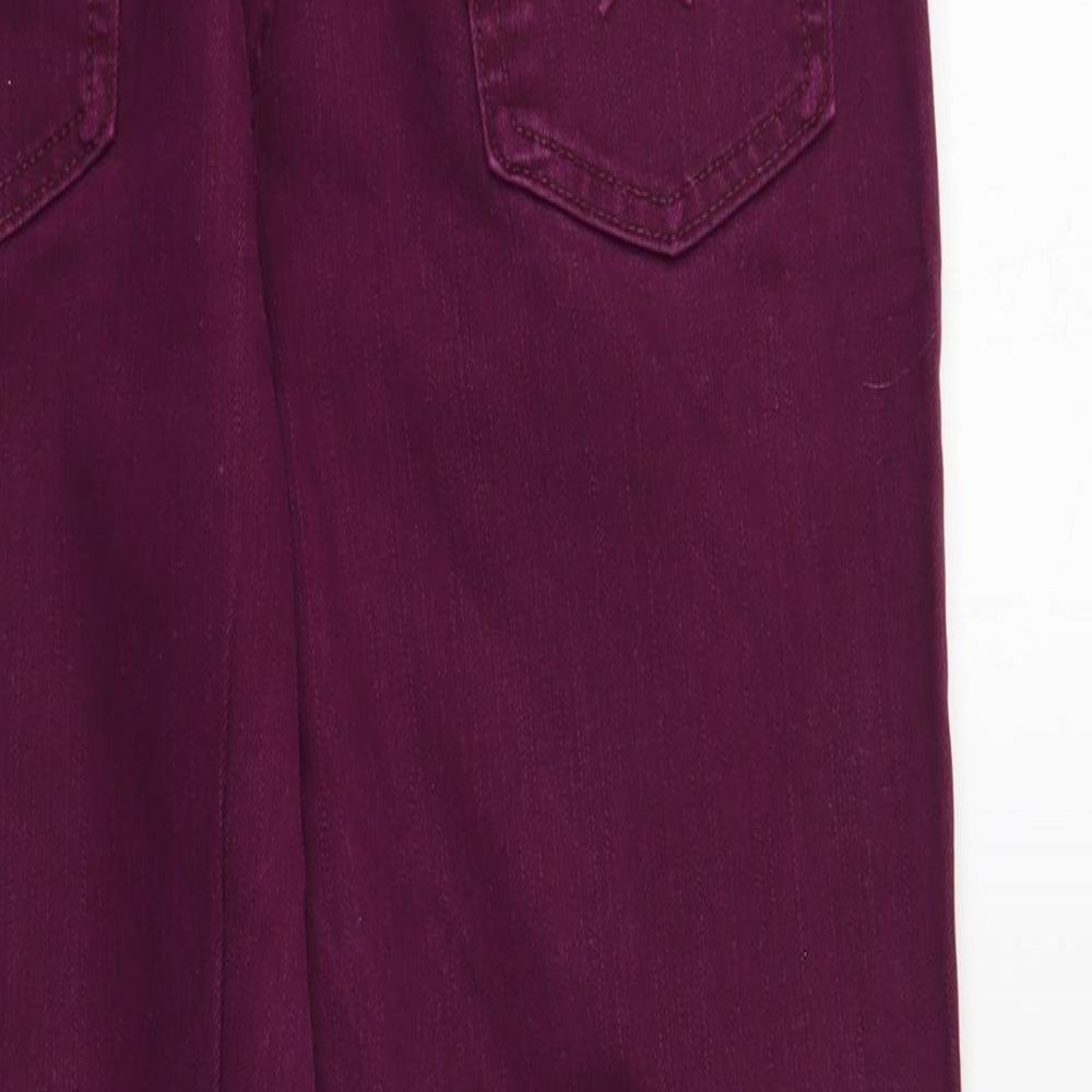 Womens UK Size 10 Marks and Spencer Regular Fit Skinny Purple Jeans