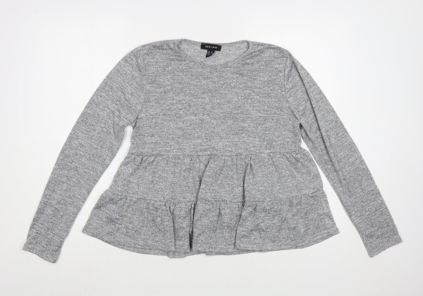 Womens UK Size M New Look Grey Pullover Jumper