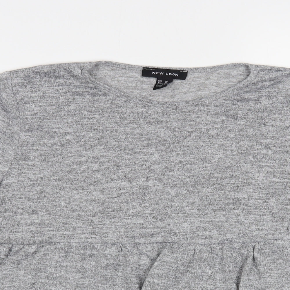 Womens UK Size M New Look Grey Pullover Jumper