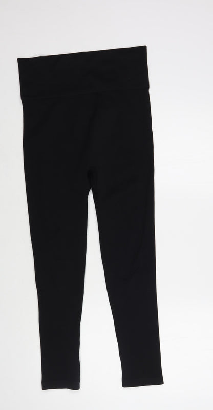 Jeff & Co Womens Black Nylon Jegging Leggings Size 10 L26 in