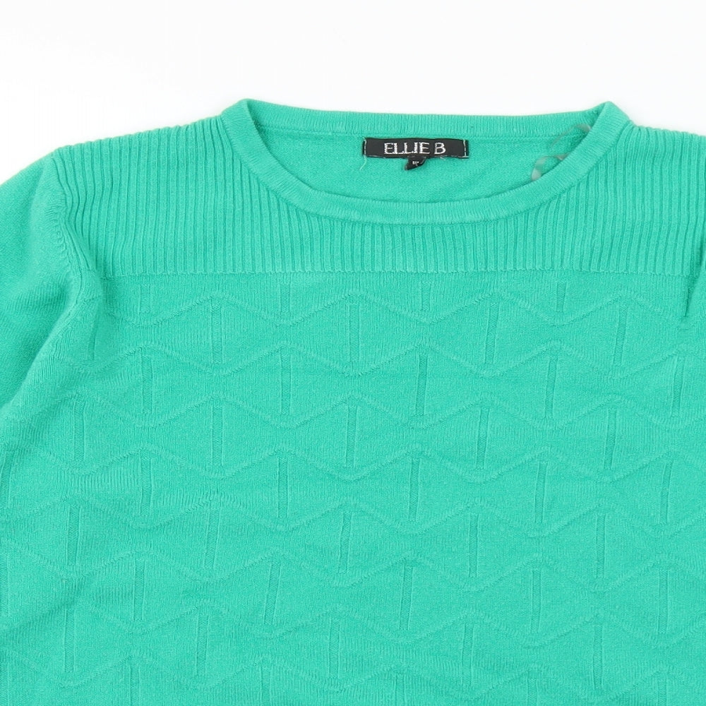 Womens UK Size XL ELLIE B Green Pullover Jumper